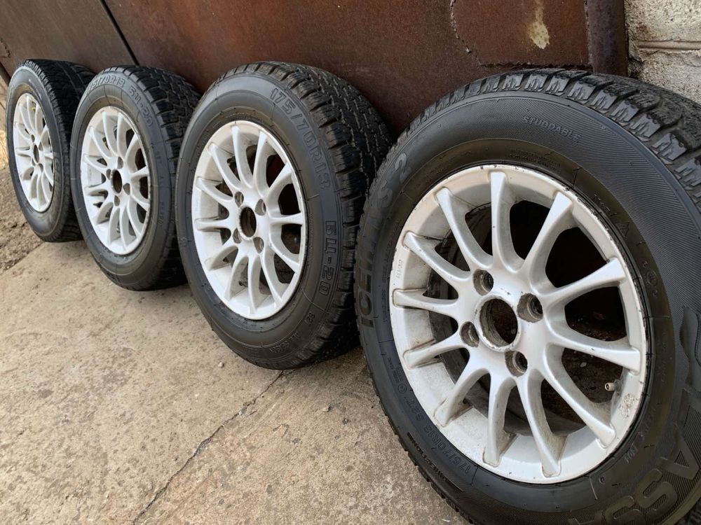 Продам диски с резиной R13 175/70 4/100