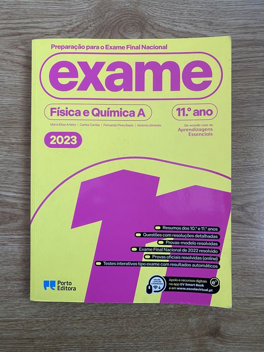 Livro para exame de física e química 2023