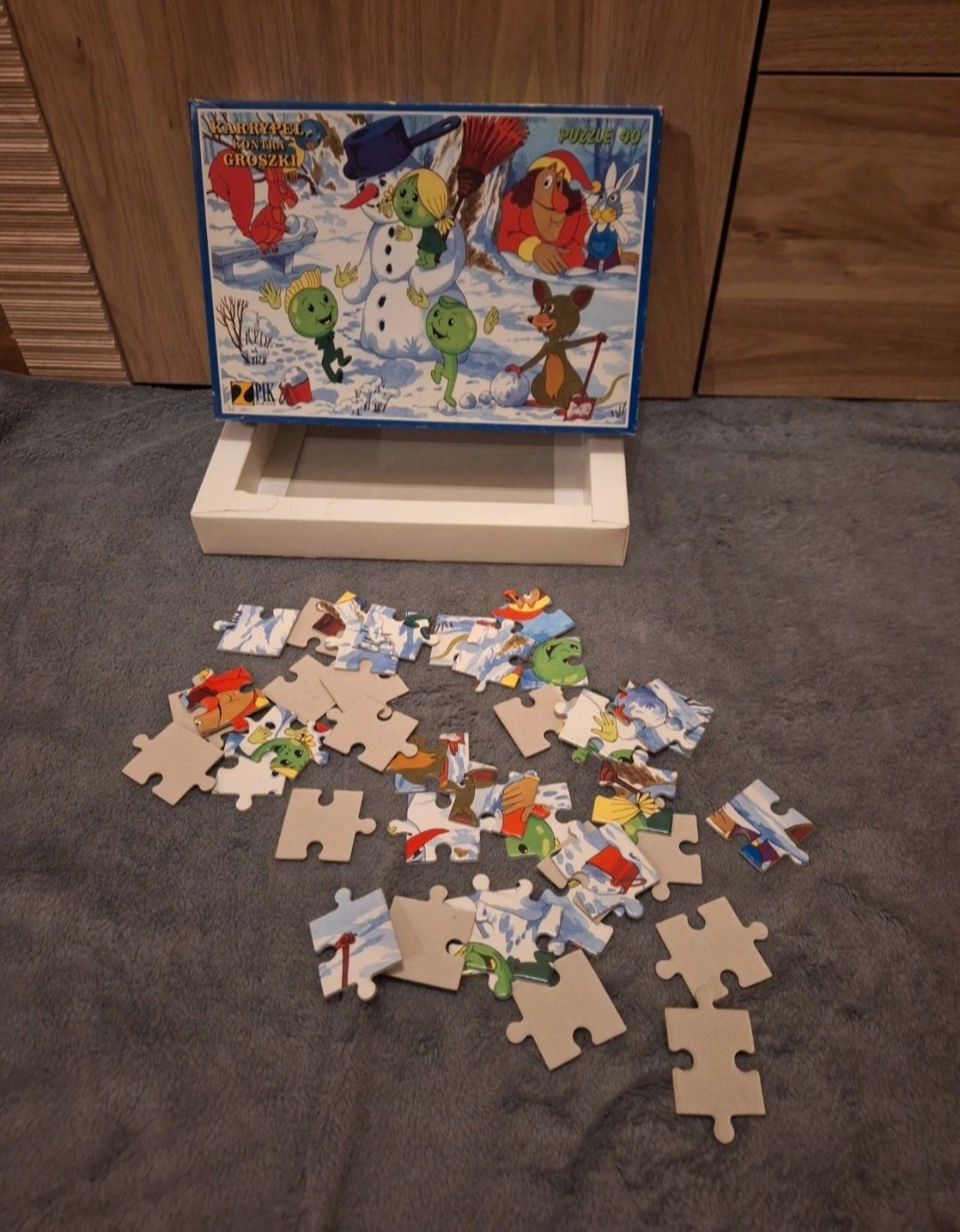 Zestaw pluszaków misiów dla dzieci puzzle 40 elementów
