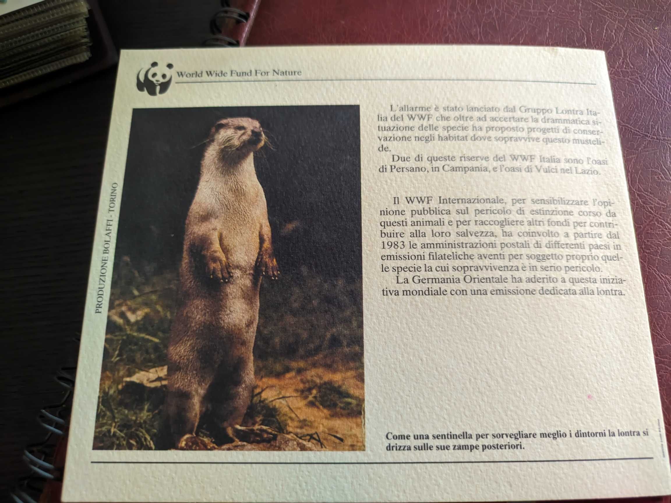 Selos WWF inseridos no seu catálogo