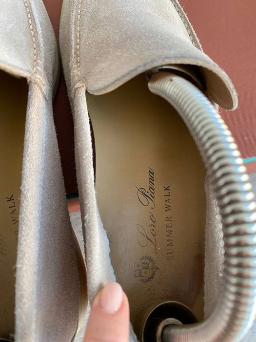 Loro Piana мужские лоферы бежевого цвета