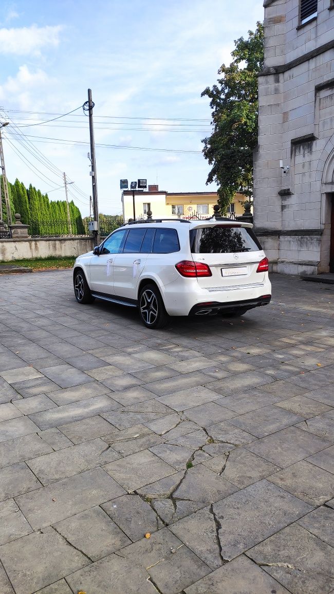 Auto do ślubu samochód do ślubu Biały Mercedes