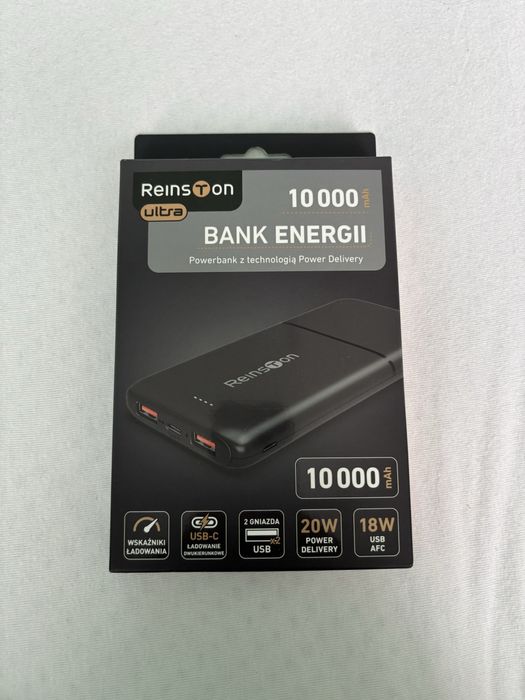 Powerbank Reinston EPB10PD20B 10000mAh PD 20W Czarny