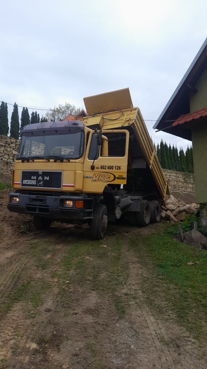 Uslugi transportowe laweta 10 ton oraz wywrotki do 20ton