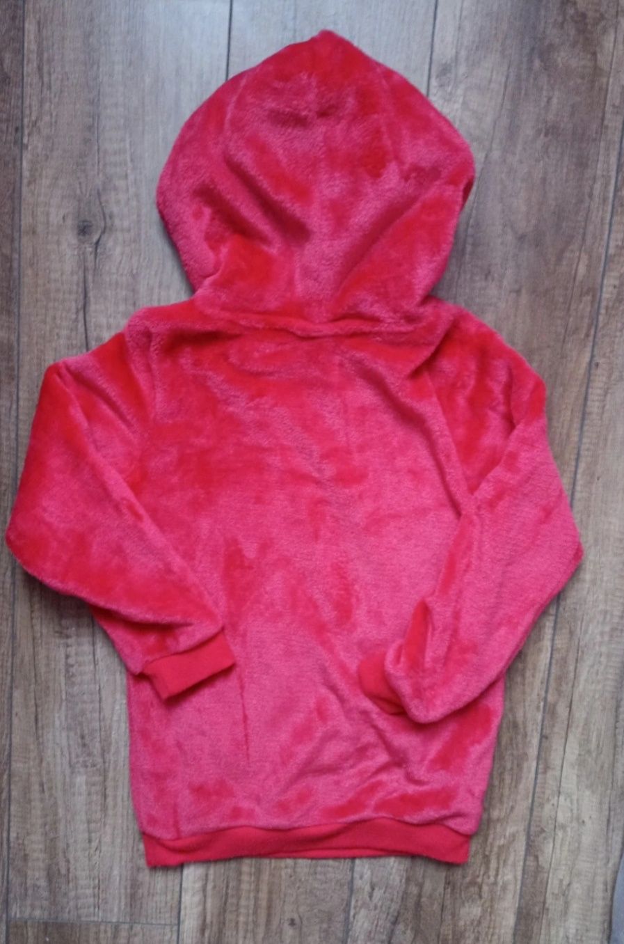 Little kids bluza czerwona renifer z kapturem 122cm 6/7lat