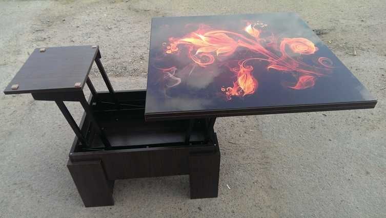 Стіл трансформер Агат Фаворит Ника Дельта 3в1 Флай Баттерфляй Ажур