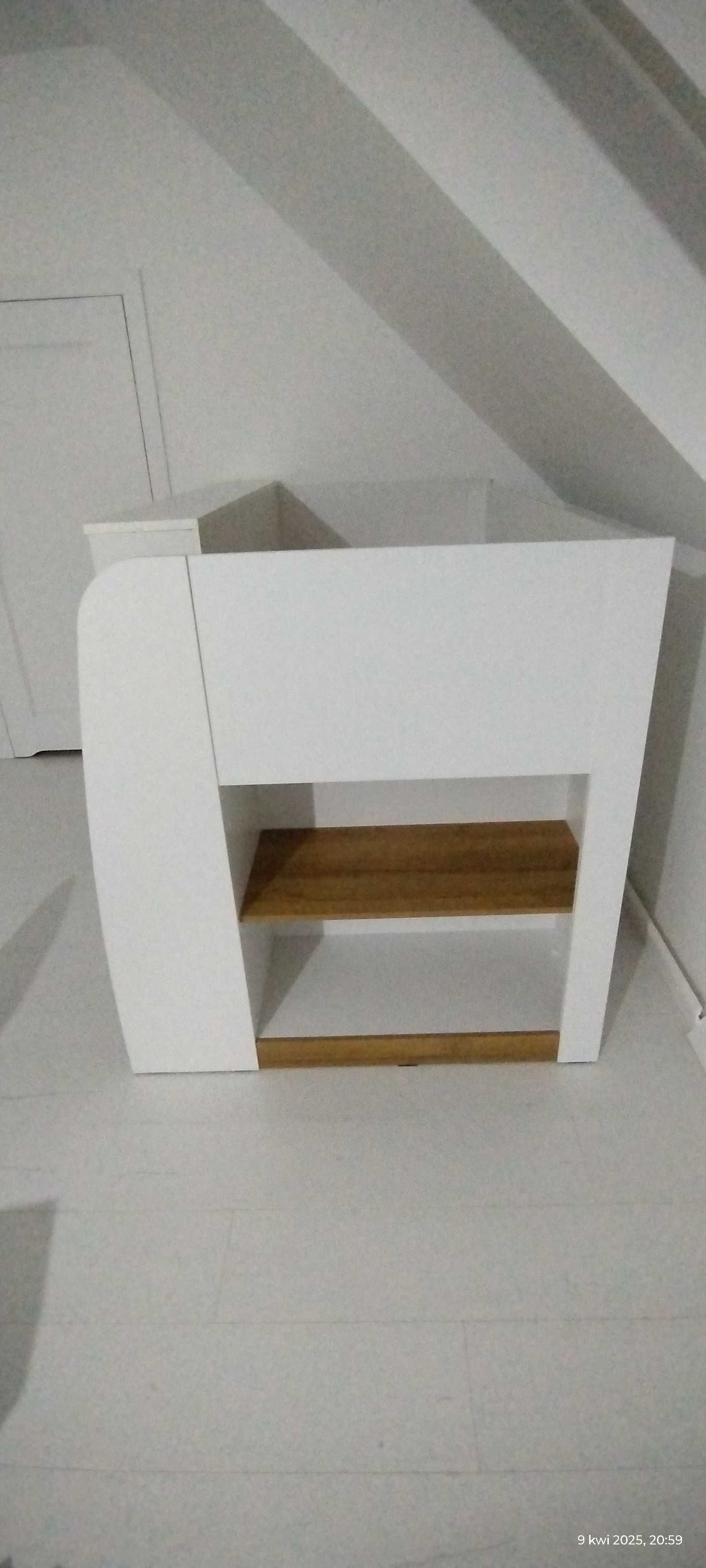 Łóżko 90X200 z biurkiem wysuwnym SINCO antresola ze schodami