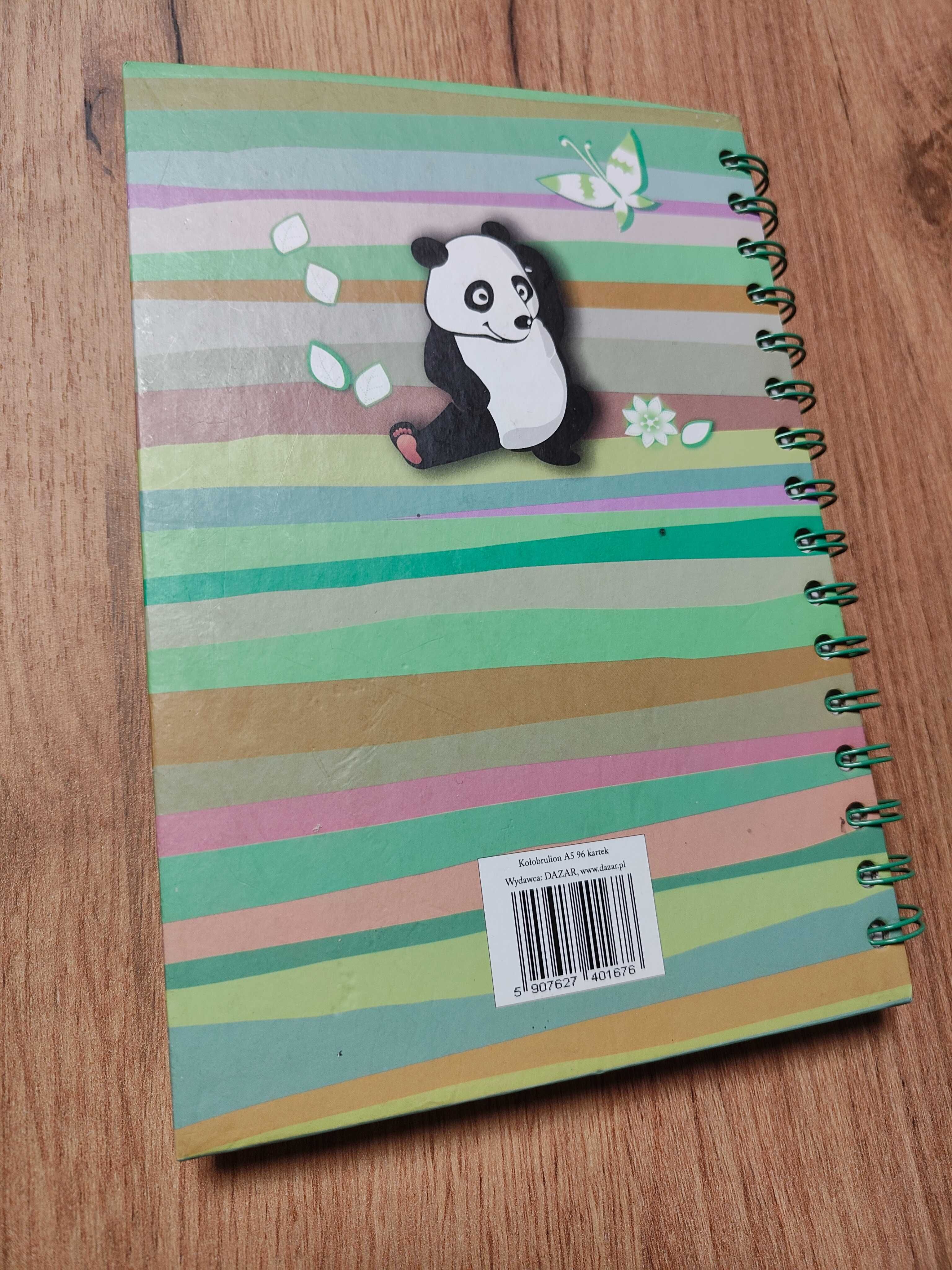 Zeszyt panda z futerkiem