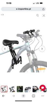 Fotelik rowerowy  dla dziecka na rame / siodełko / nowe /