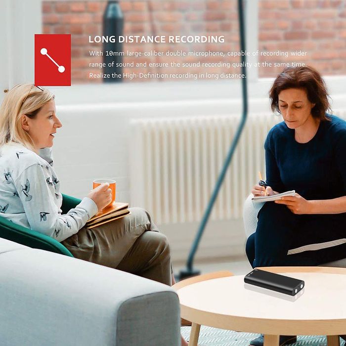 8Gb Професійний міні-цифровий аудіо-диктофон Mp3-плеєр 15 годин запису