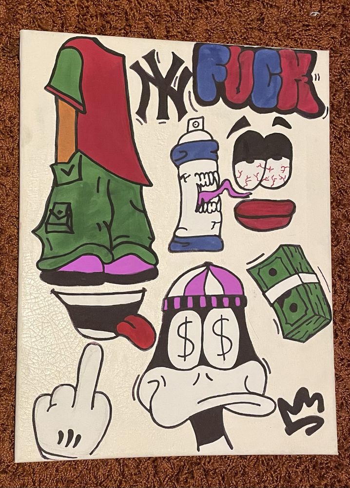 Quadro estilo street wear