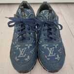 Louis Vuitton navy denim sneakers 39