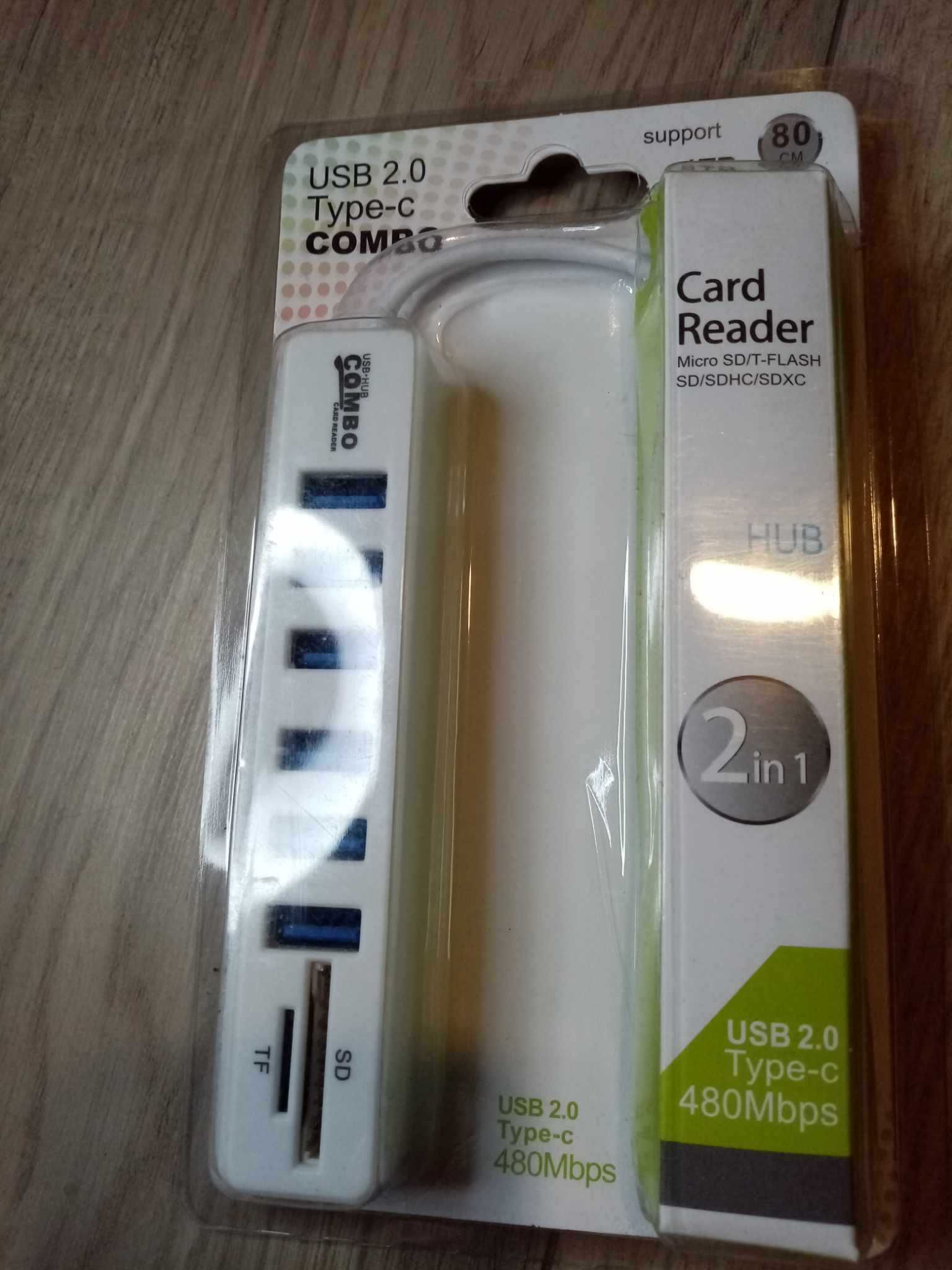 Szybki czytnik kart SD TF 2 w 1 - 6 x USB