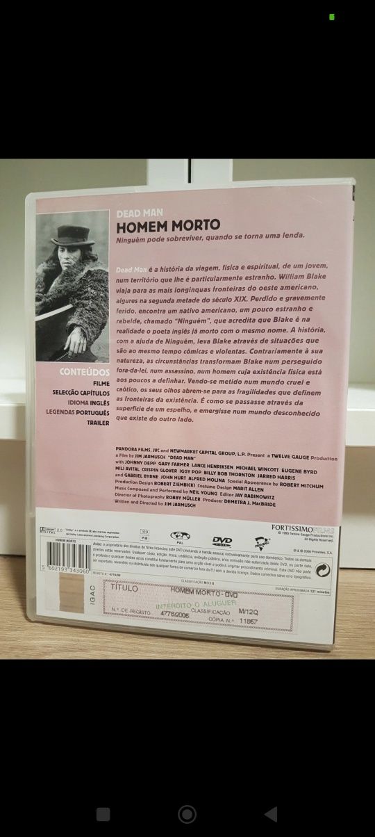 DVD dead man homem morto