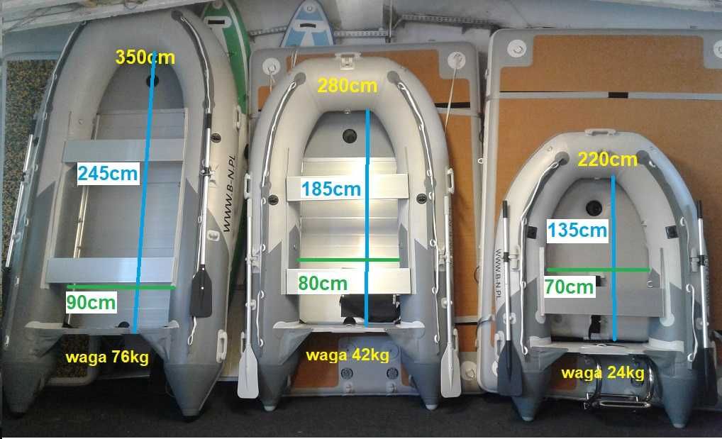 Ponton 220cm mały ale Super uniwersalny - 24kg ZIMOWA PROMOCJA