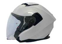 Otwarty Kask motocyklowy APEX JI200 biały na choppera skuter