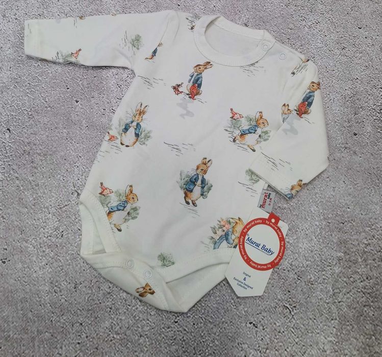 Bawełniane body króliki Murat Baby r.0-3 M