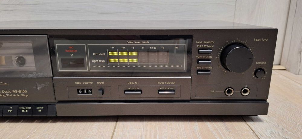 Magnetofon Kasetowy Technics RS-B105 ! 100 % sprawny ! BDB STAN OKAZJA