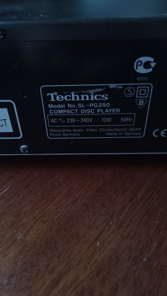 Technics SL-PG390 Odtwarzacz CD