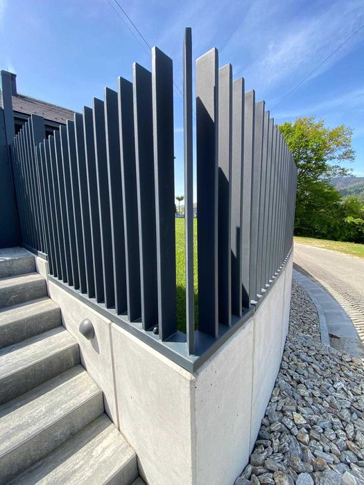 ogrodzenie grzebieniowe NA WYMIAR pionowo profil 80x20POLSKA PRODUKCJA