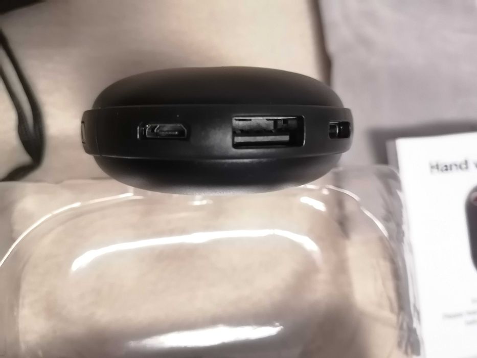 Ogrzewacz do rąk USB 10000mAh – Powerbank, 3 tryby, 40–60°C