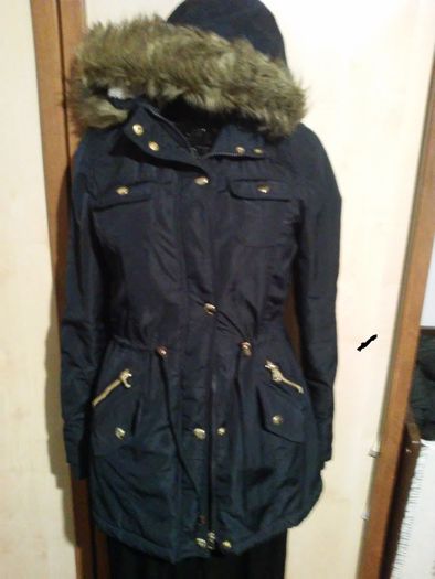 kurtka Parka jesienno/zimowa granatowa 36/38