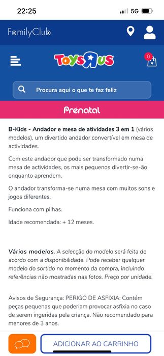 Andador/Mesa de atividades bebe