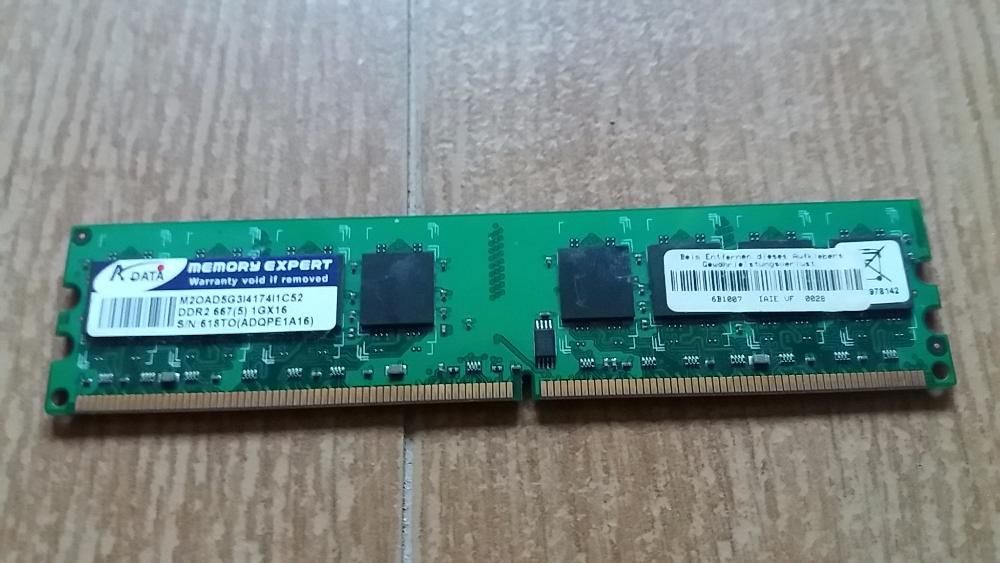 Memória RAM ADATA 1GB DDR2 667MHz