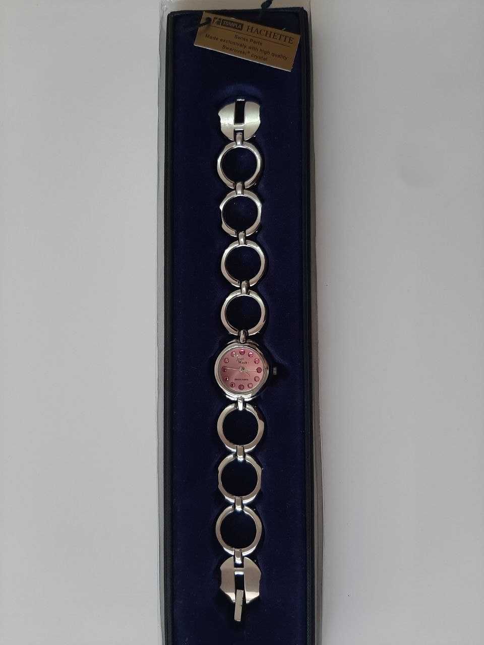 Relogio senhora Rosa Pulseira prateada