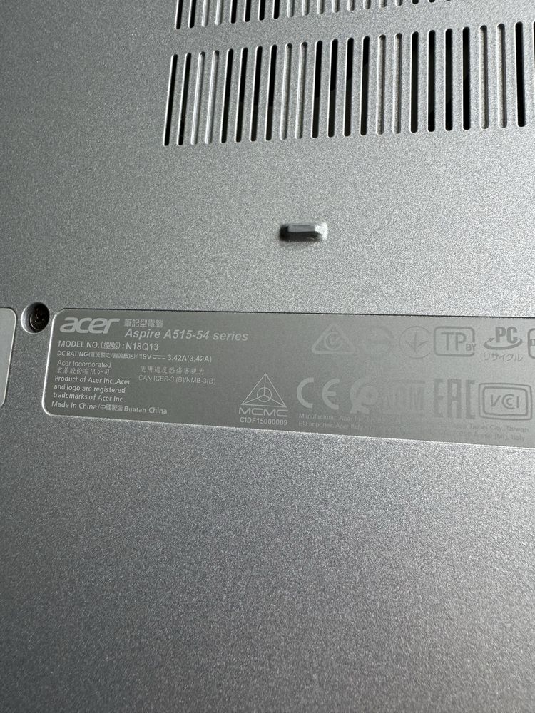 Ноутбук ACER Aspire A515-54 series N18Q13 15,5