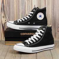 Кеди Converse All Star (Black HI) чорно-білі високі