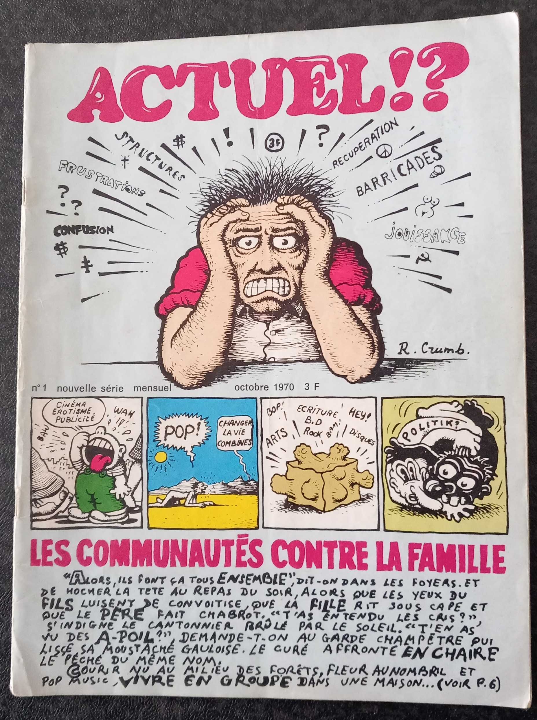 Revista Actuel! nº 1 [R. Crumb, José Mário Branco, Buckminster Fuller]