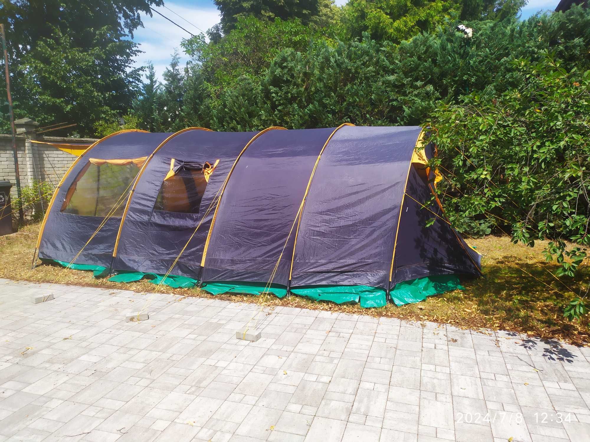 Namiot bardzo wygodny DUŻY 4 x 6 m2