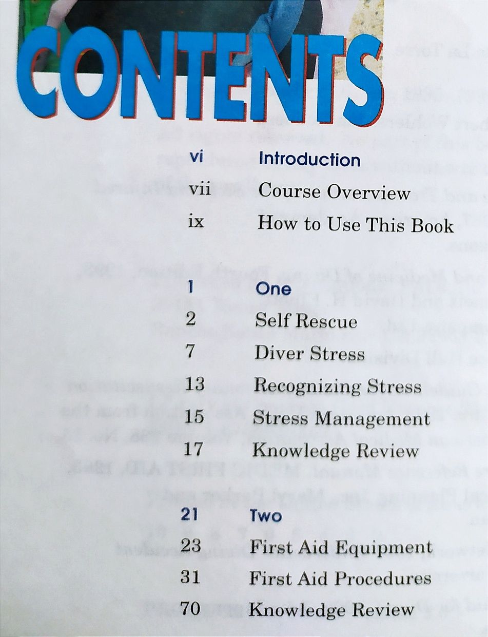 PADI Rescue Diver Manual руководство по спасению под водой стресс