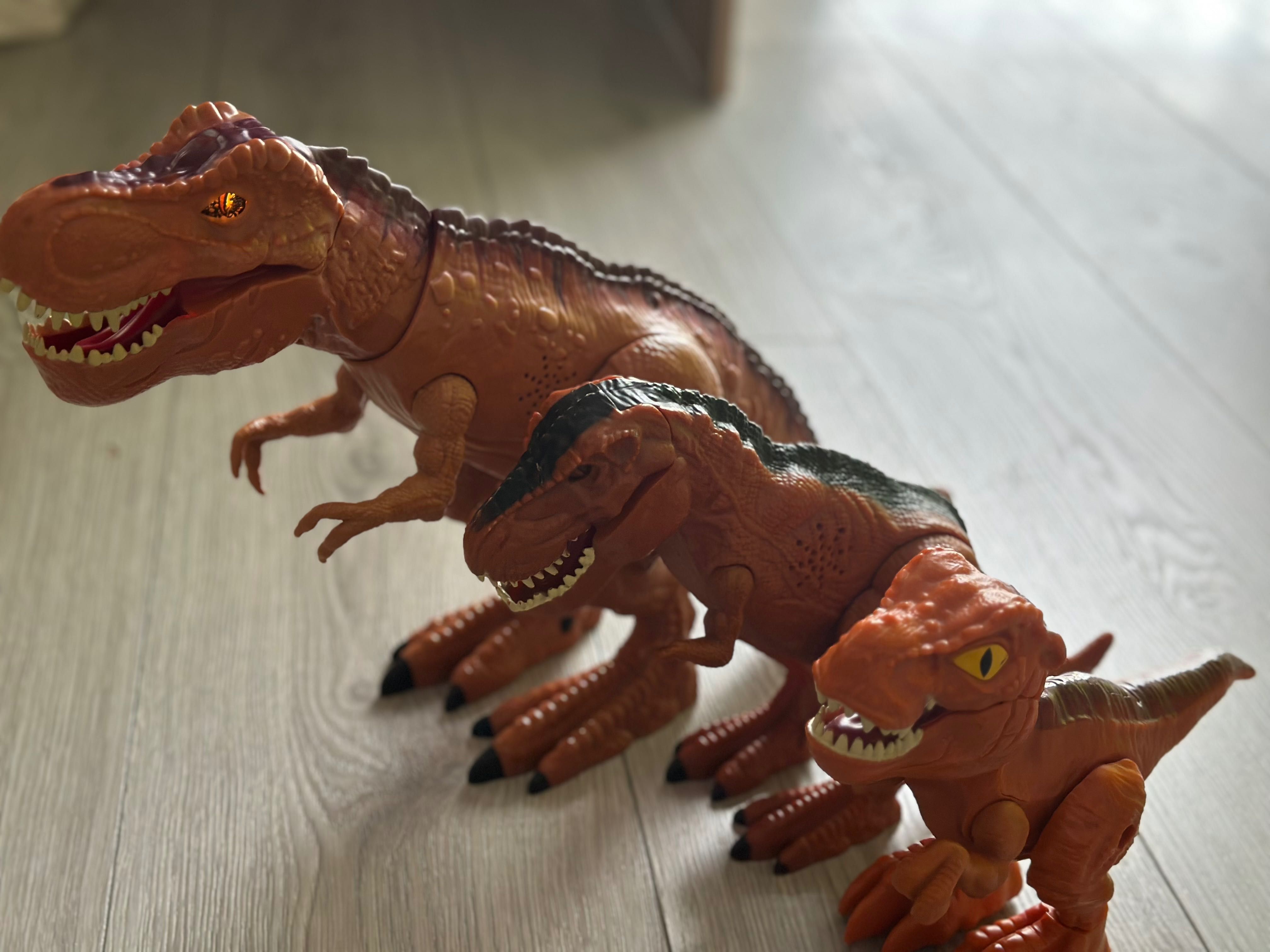 Dinozaur T-rex 3 szt. Interaktywne