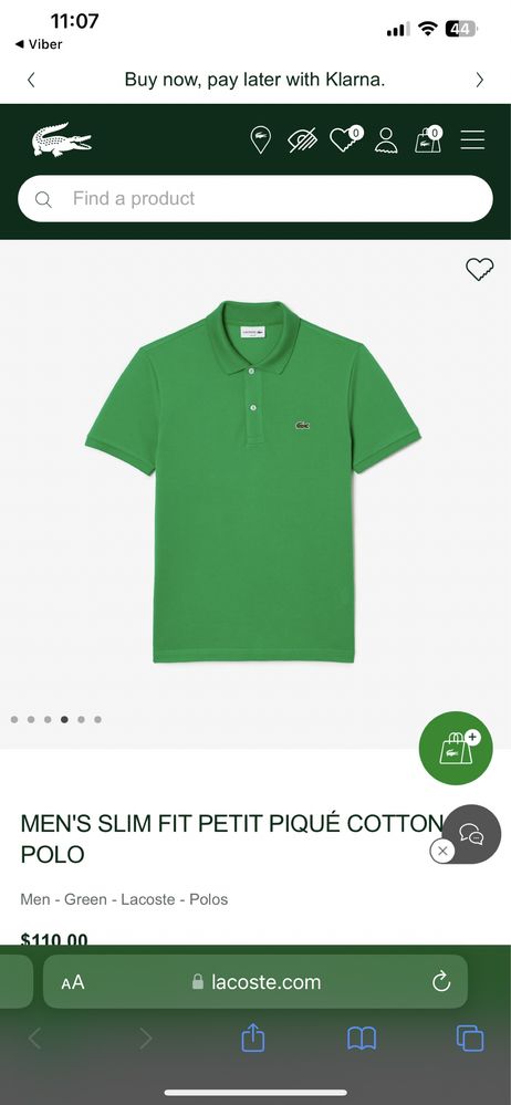 Slim fit polo Lacoste