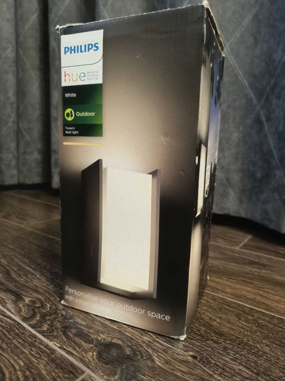 Kinkiet zewnętrzny Philips Hue White Turaco (czarny)