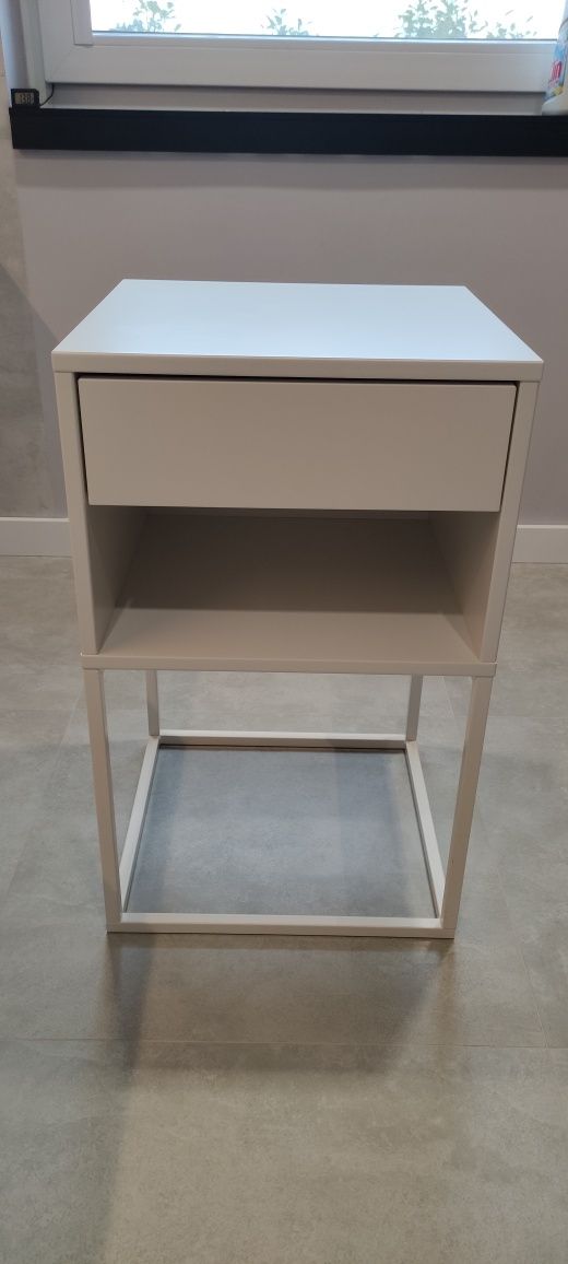 2szt szafka nocna biała IKEA VIKAHAMMER