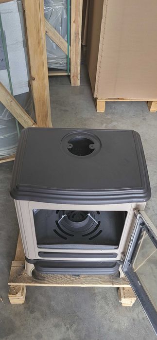 Камін піч буржуйка  Hosseven 8005-c  беж 10 kw