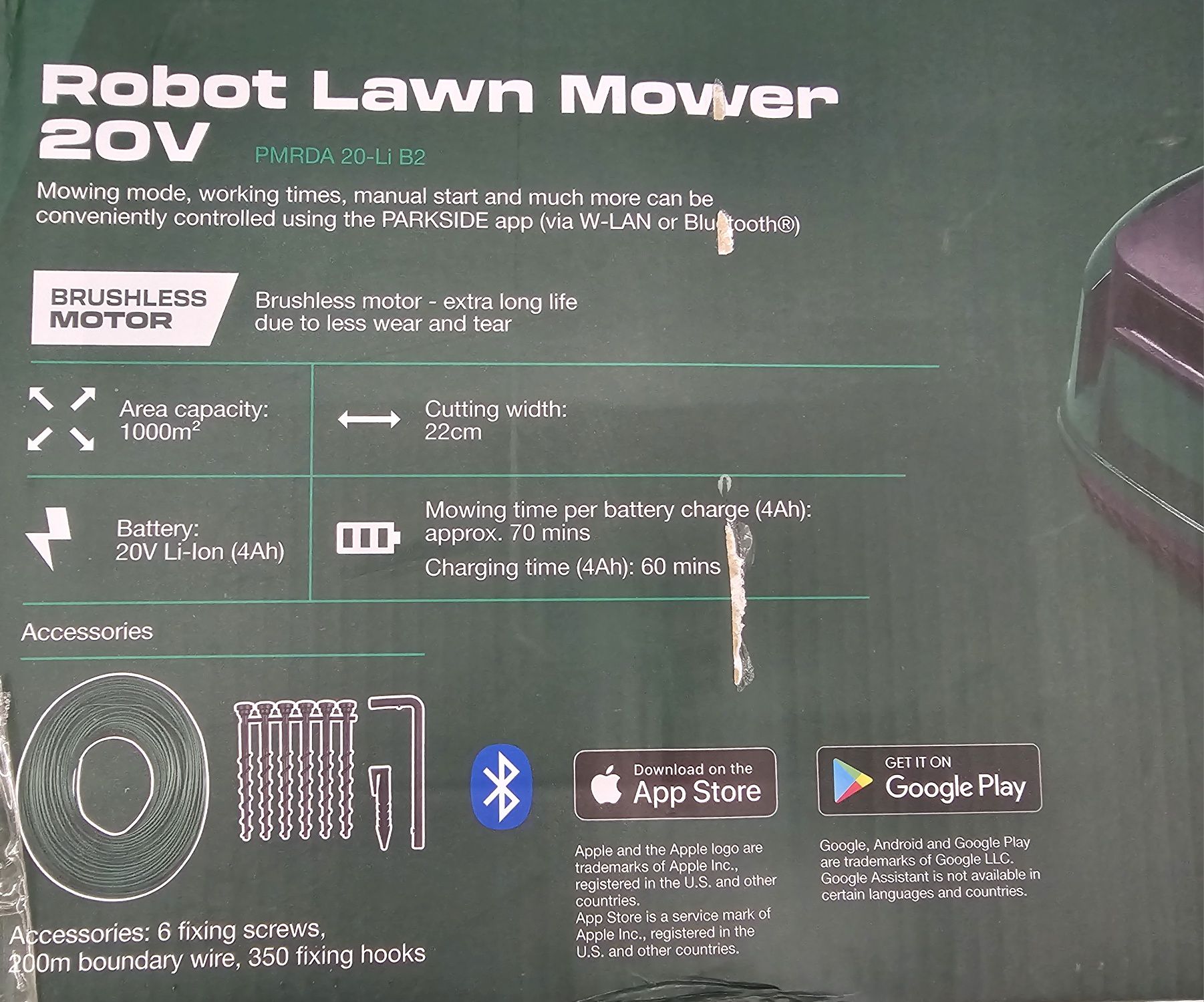 Robot Parkside 1000m2