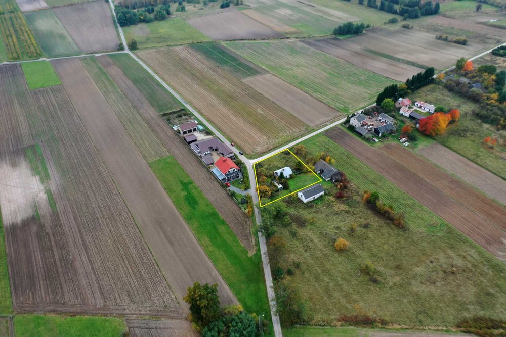 Działka 1500m2 ze starym, murowanym domem - Janina gm. Busko-Zdrój