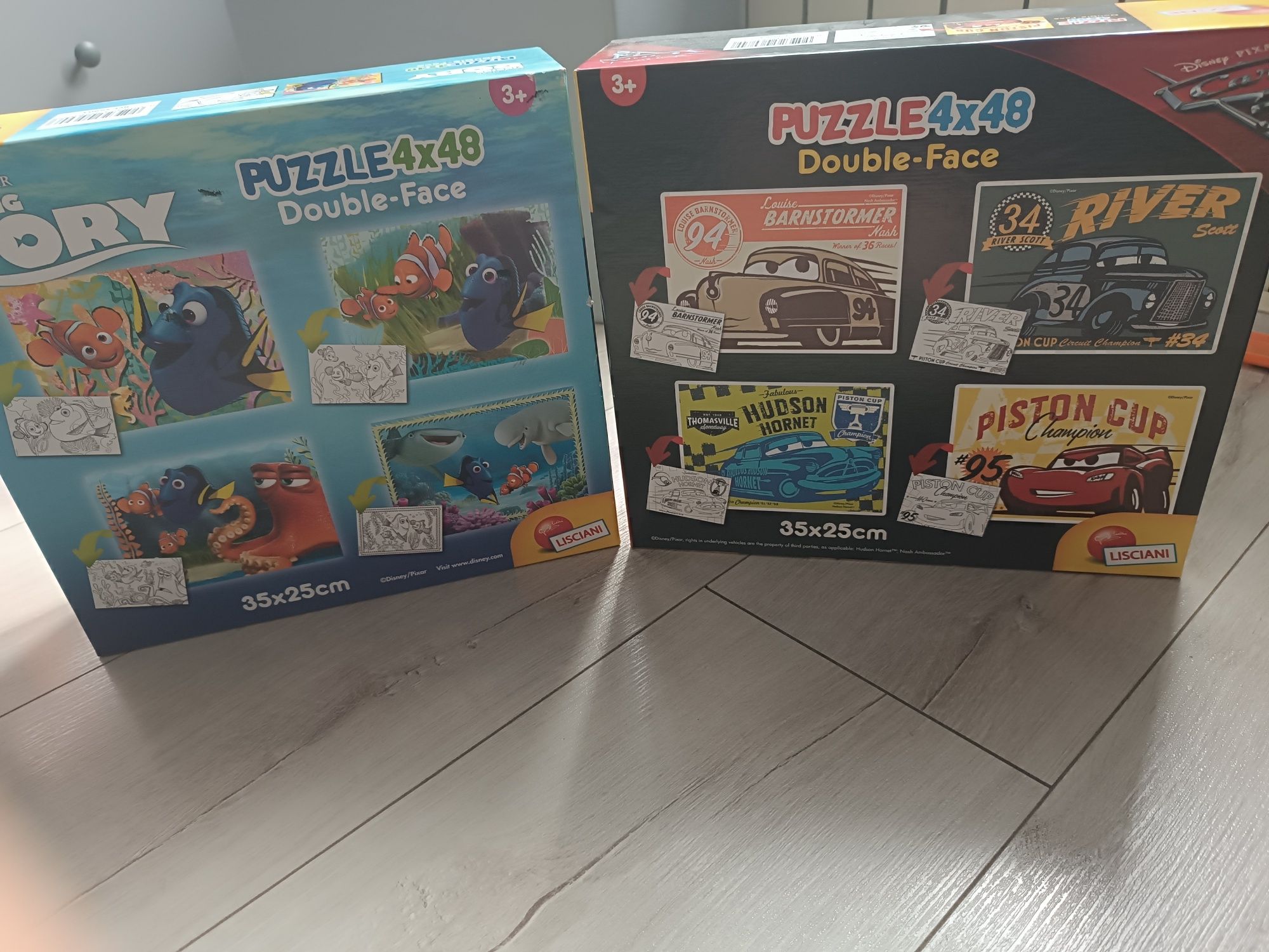 Lisciani puzzle maxi, gdzie jest Dory, Auta, dwustronne 8x48