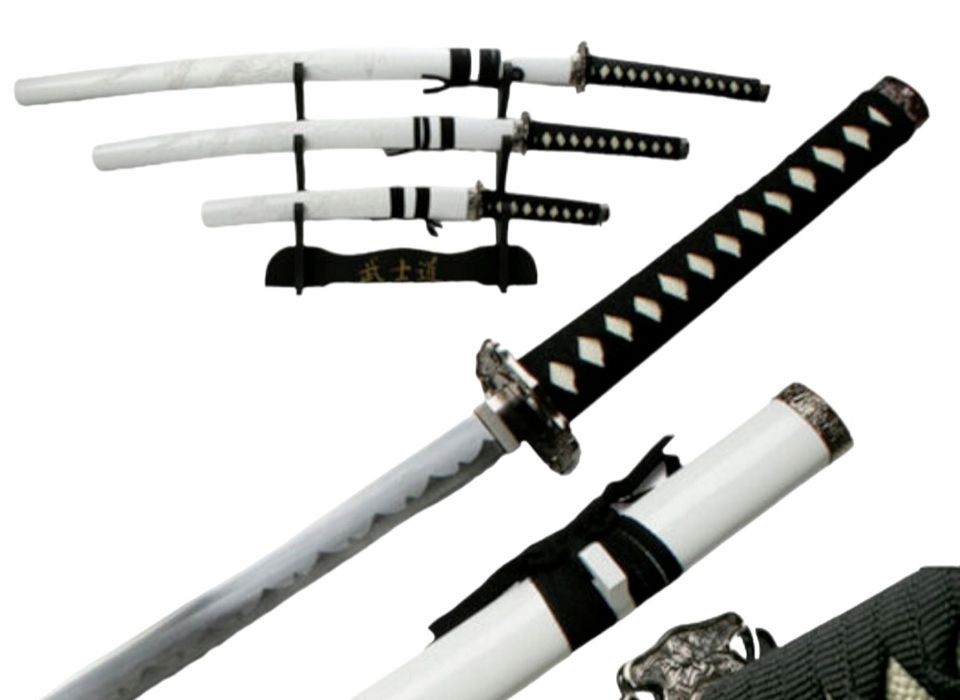 Miecz samurajski katana wakizashi tanto zestaw