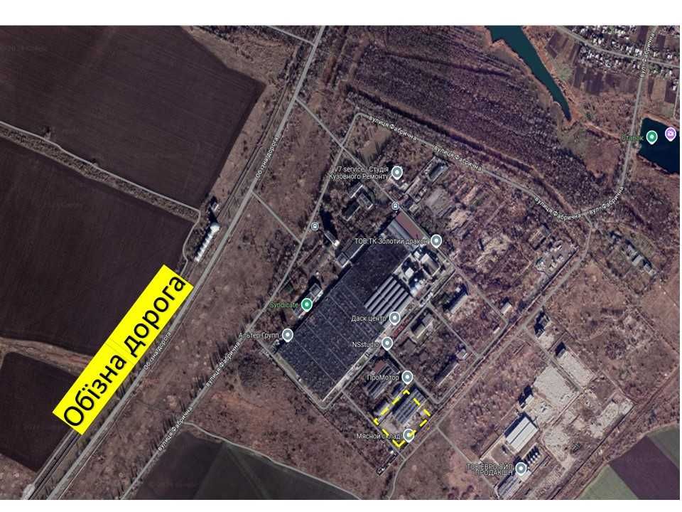 склад,цех,база 2632кв.м.Н- 7,2  1,32га 300квт  ділянка огорожена .