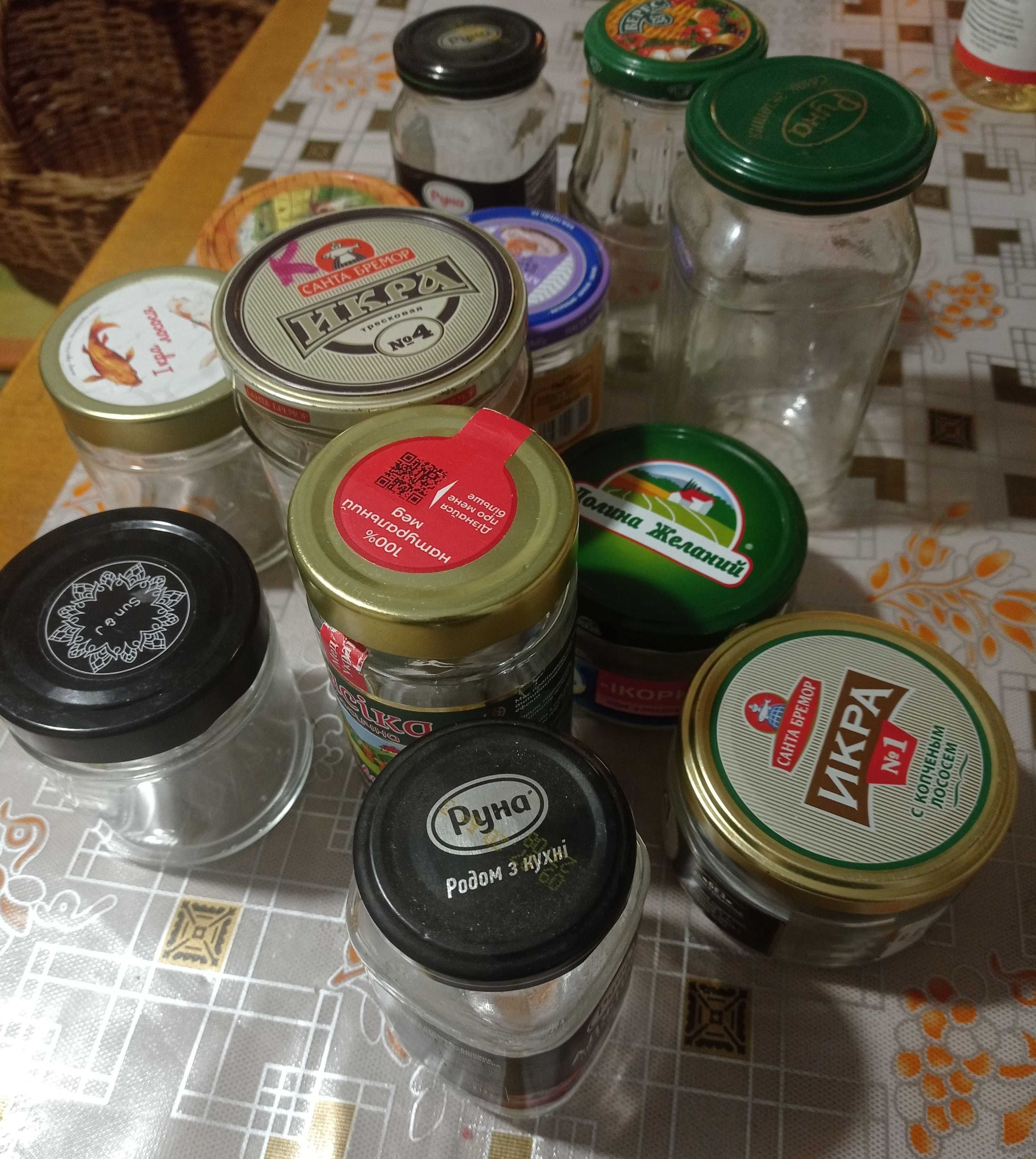 Баночки скляні різні
