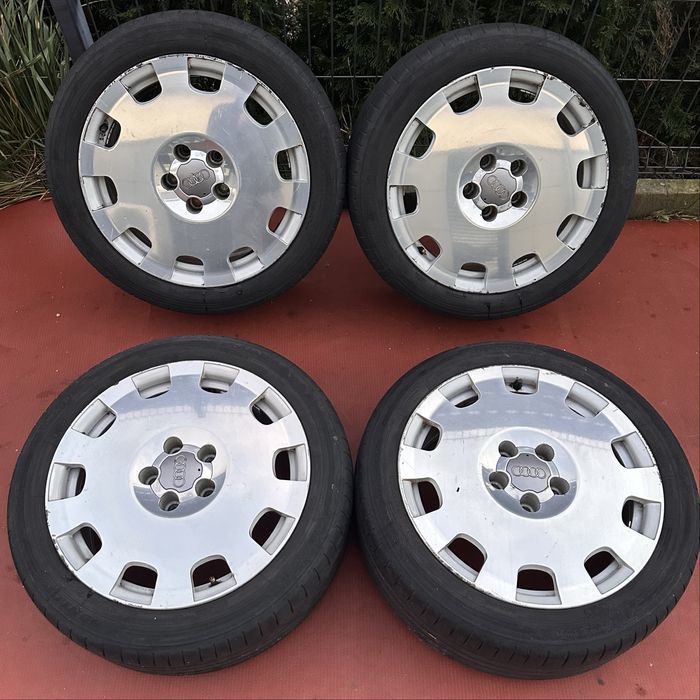 Oldschool rarytas alufelgi Audi Monoblock 7.5x17 5x112 ET45 polerowane