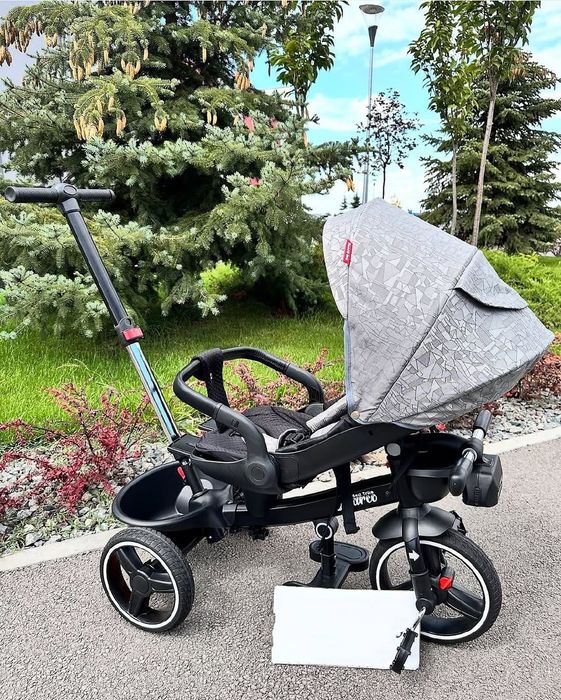 Дитячий триколісний велосипед коляска детский батьківська ручка