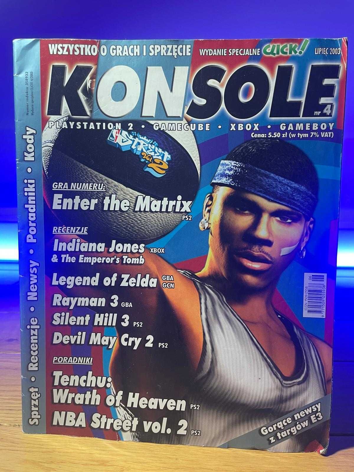 Konsole nr 4/2003, PS2 Xbox GBA GC, poradniki kody