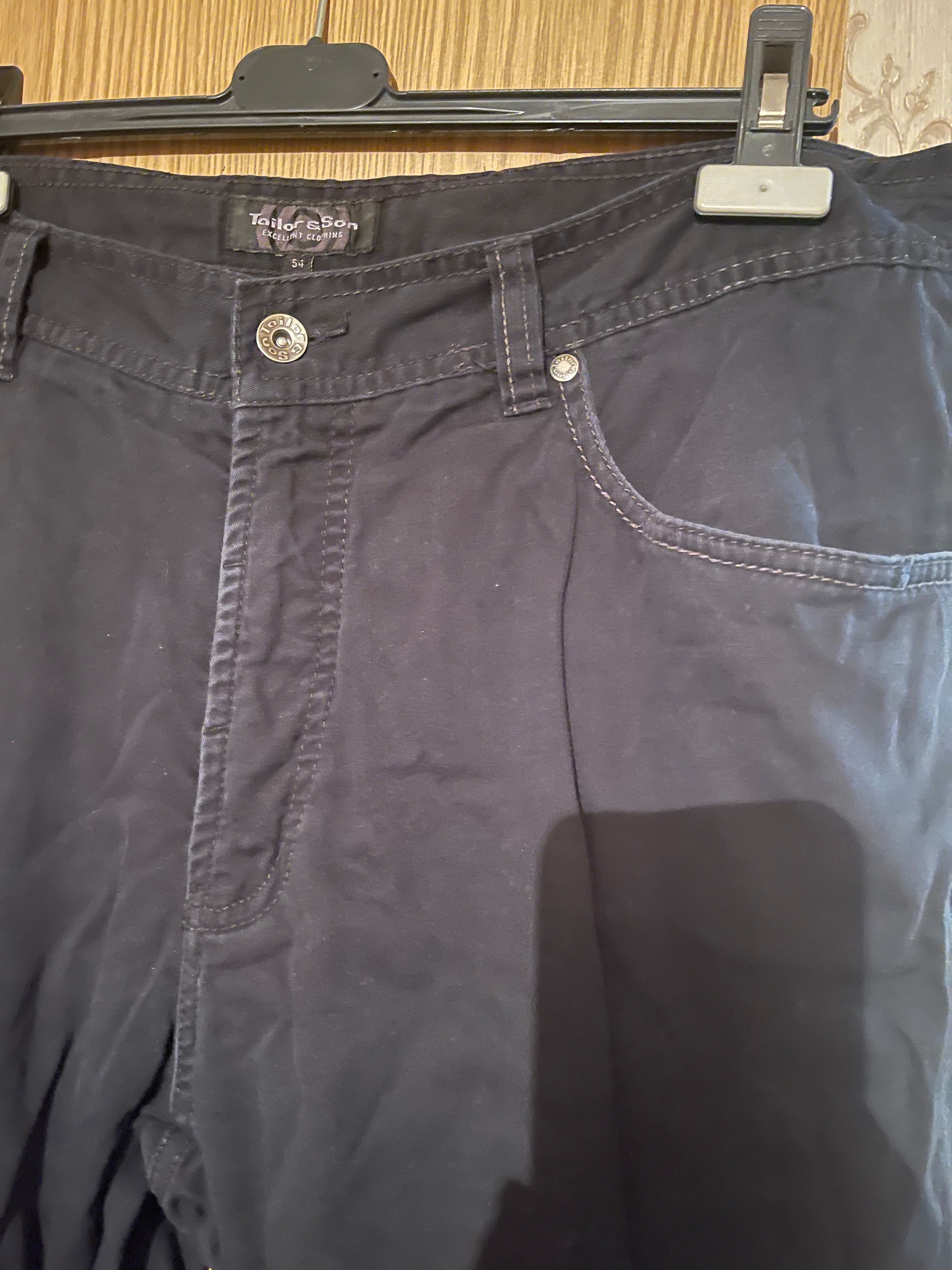 Брюки джинсы утепленные на подкладке размер 54