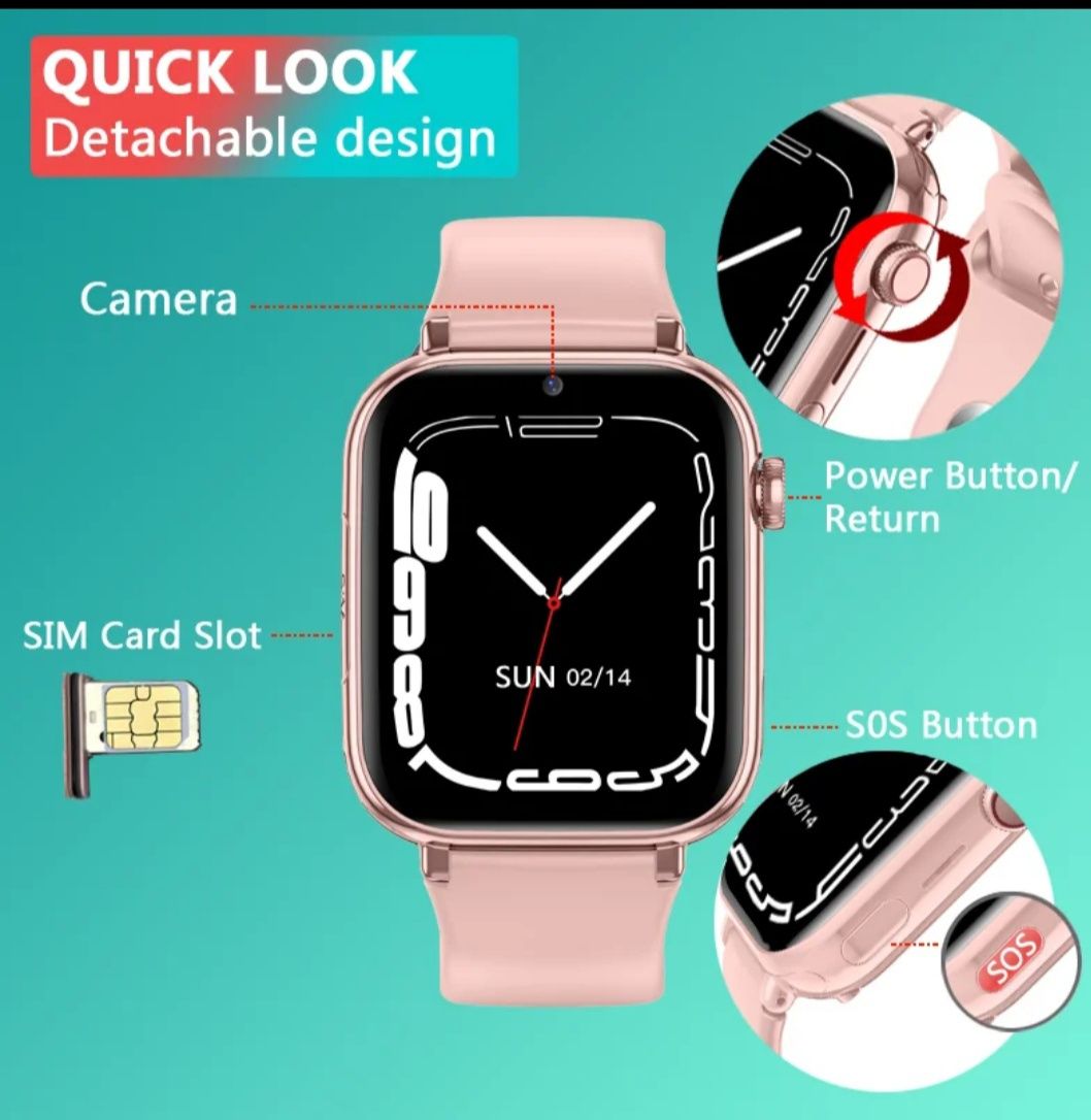 Детские смарт часы  Lemfo LT38 з GPS і підтримкою 4G
